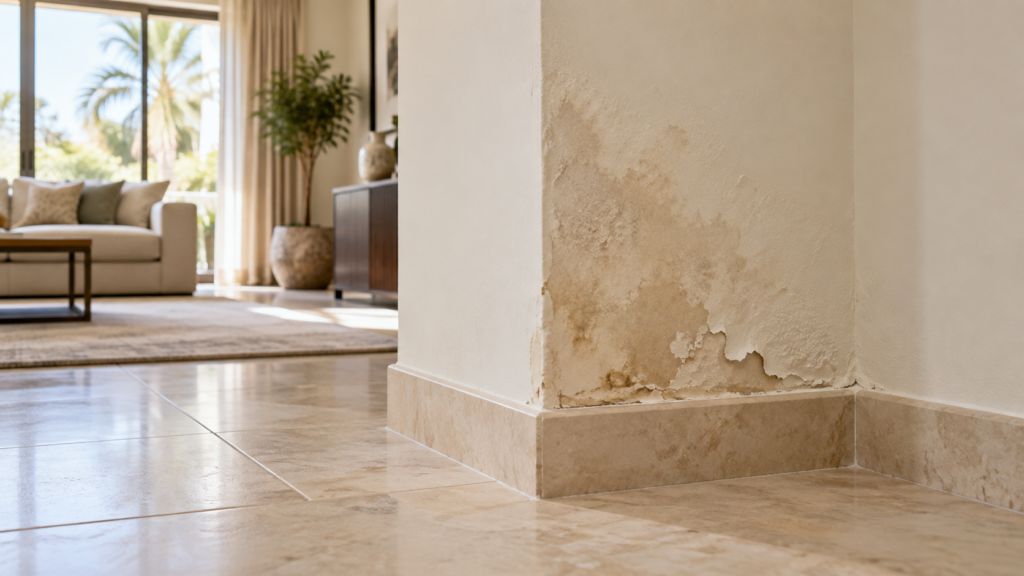 Hidden Water Leak in a Dubai Villa Signs Next Steps